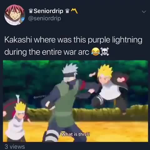 Featured image of post Kakashi Purple Lightning I know he couldn t use lightning blade after he lost his