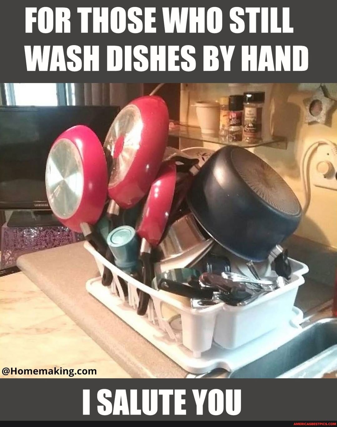 FOR THOSE WHO STILL WASH DISHES BY HAND
@homemaking.conm
SALUTE VO