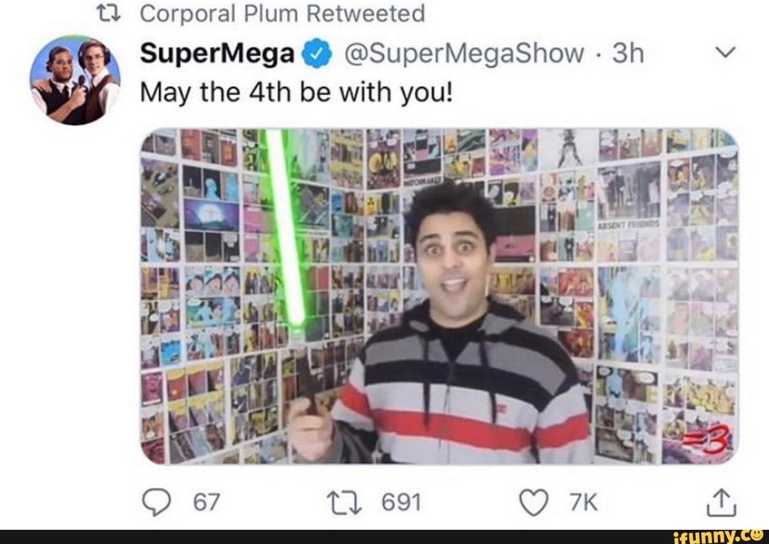 TY Corporal Plum Retweeted
May the 4th be with a
