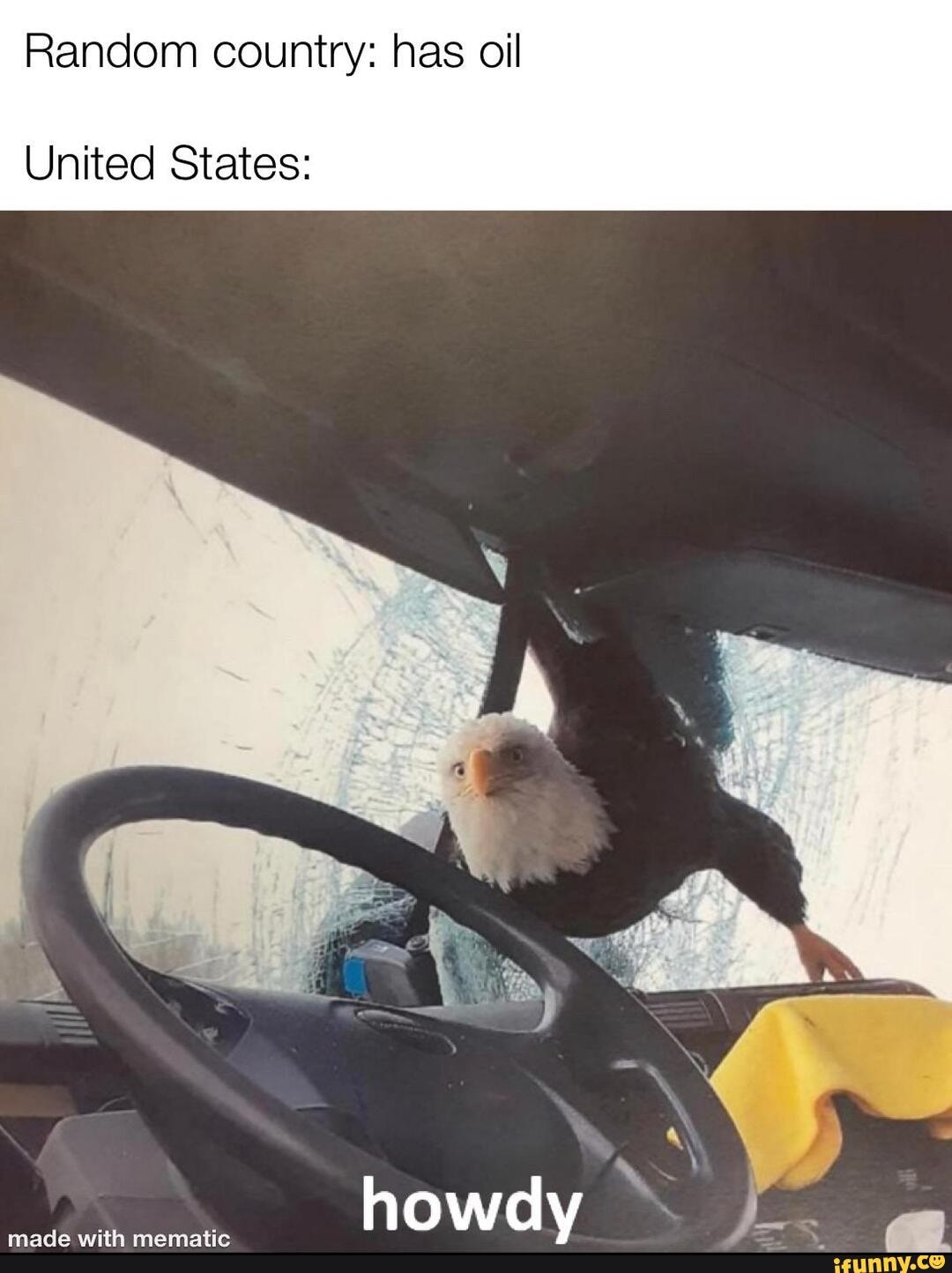 Random country: has oil
United States: