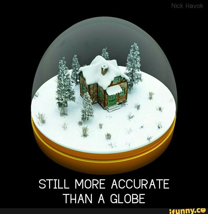 STILL MORE ACCURATE
THAN A GLOBE