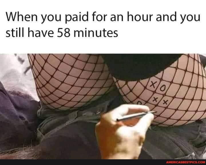 When you paid for an hour and you still have 58 minutes