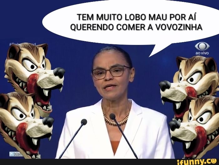 TEM MUITO LOBO MAU POR AÍ
QUERENDO COMER A VOVOZINHA