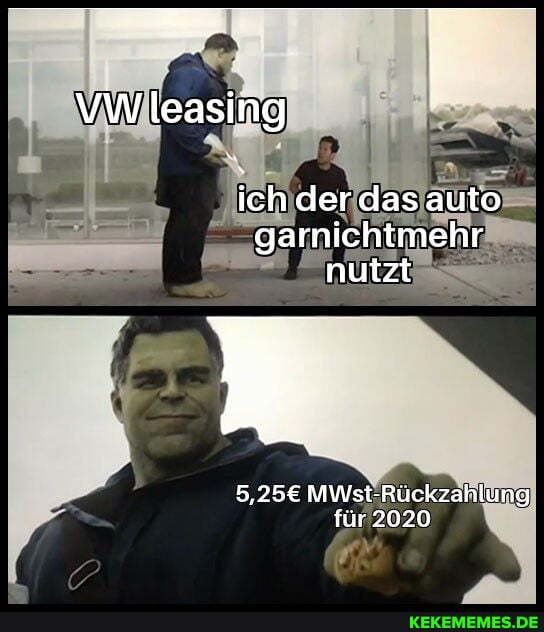 VW ileasing ich der das auto
garnichtmehr nutzt
MWst-Rückzahlung für 2020