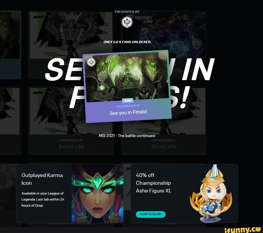 MSI Day 2 Semis Drops - PRESENTED BY u0027ONLY 5.0 K FANS UNLOCKED 