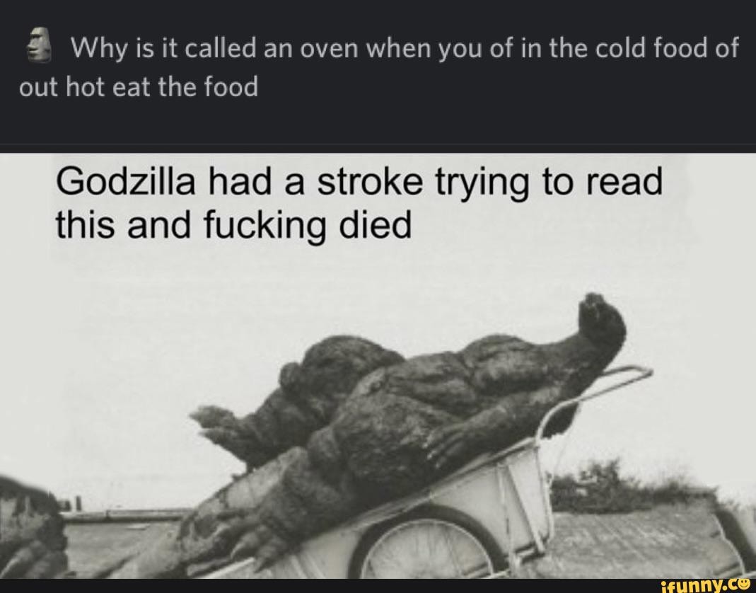 Why is it called an oven when you of in the cold food of out hot eat