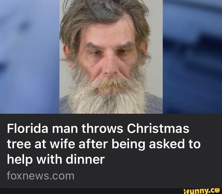 Af Florida man throws Christmas tree at wife after being asked to help