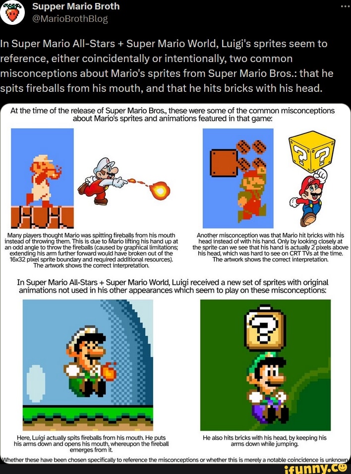 Supper Mario Broth on X: In 2000, the official Nintendo of America site  featured an April Fools' Day article claiming that Lickitung can evolve  into Luigi in Pokémon Red and Blue by