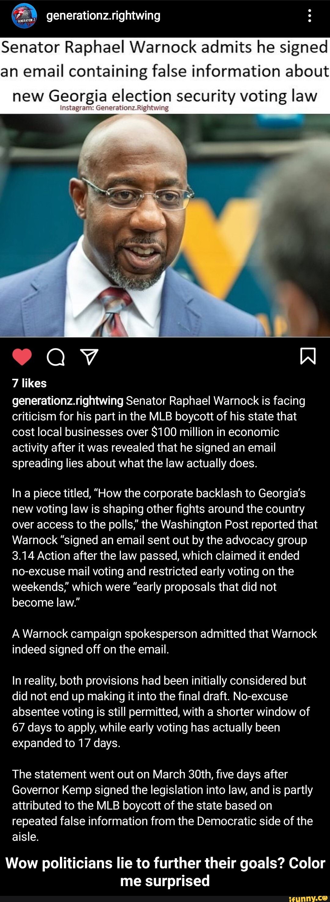 Generationz.rightwing Senator Raphael Warnock Admits He Signed An Email ...