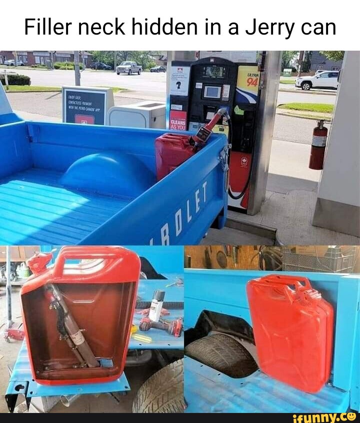 Filler neck hidden in a Jerry can iFunny Brazil