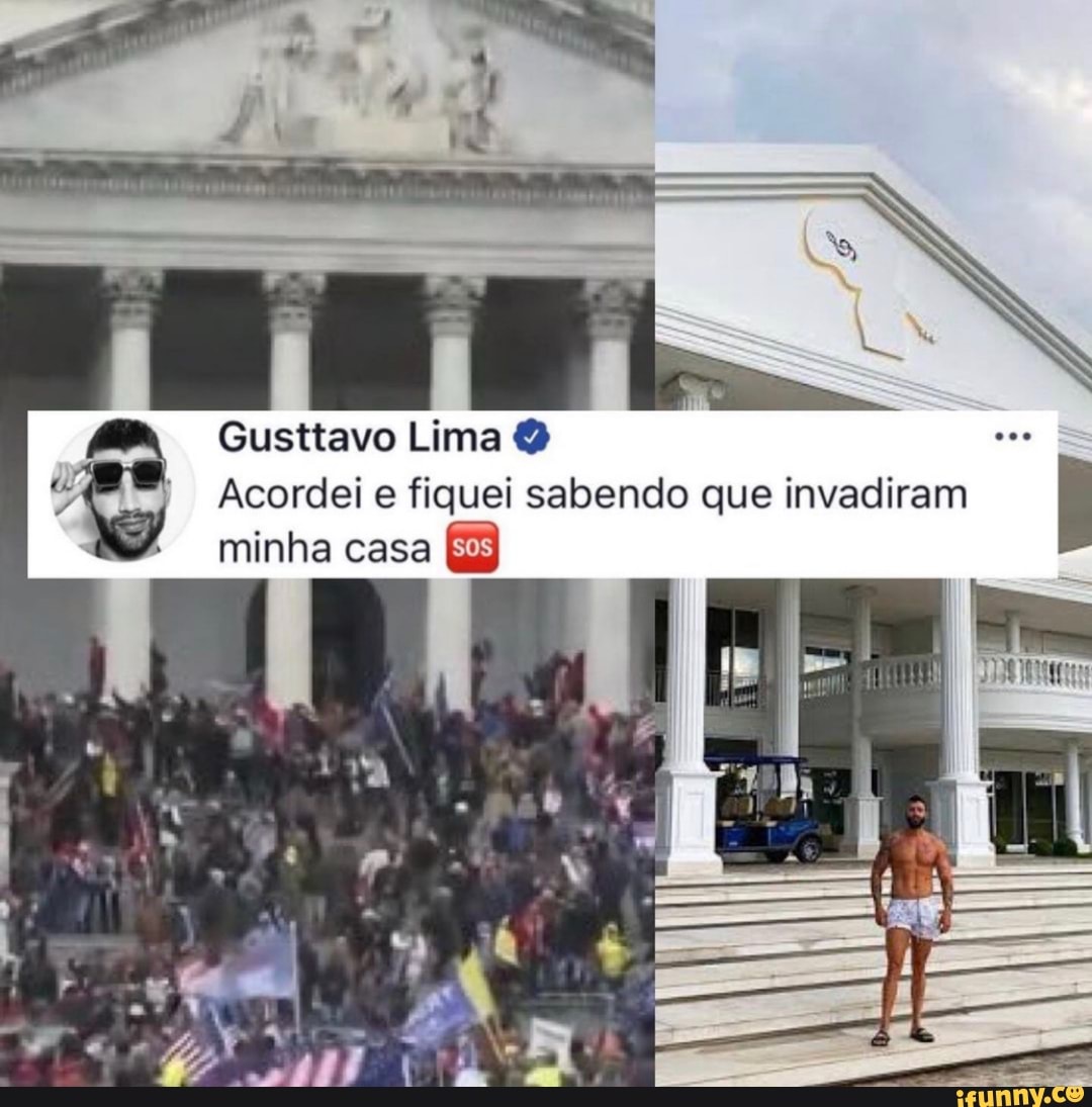 Gustavo Lima
Acordei e fiquei sabendo que invadiram
minha casa