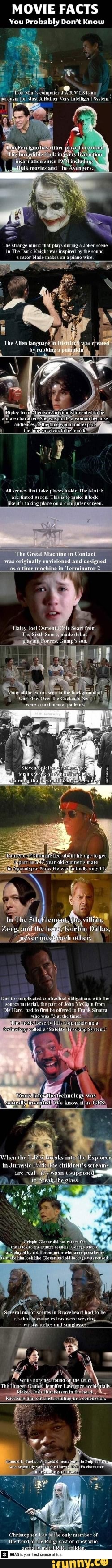 MOVIE FACTS
You Probably Don't Know
