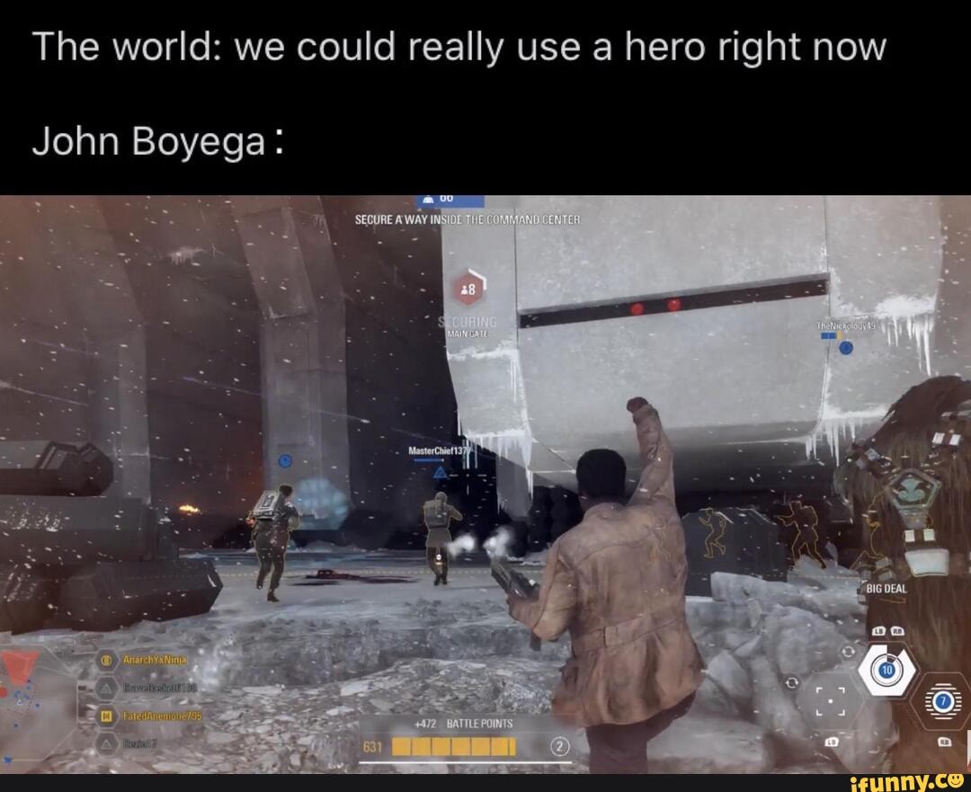 The world: we could really use a hero right now
John Boyega: