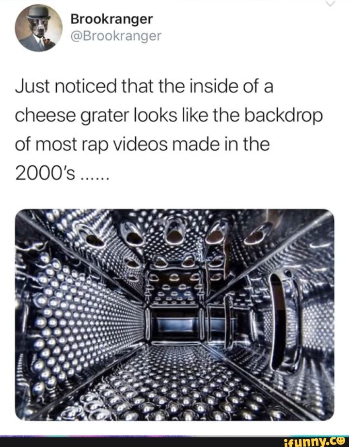 Just noticed that the inside of a cheese grater looks like the backdrop