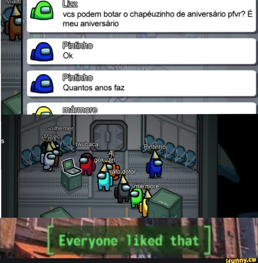 vcs podem botar o chapéuzinho de aniversário pfvr? É meu aniversário
Pintinho
Pintinho
Quantos anos faz
Guilhemer
twubaca Bintinho gokuzin A AS o UM
Imármore
I Everyone liked that
a sm -