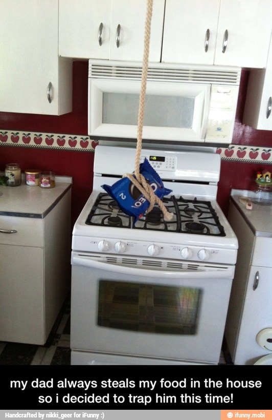 my dad always steals my food in the house
so i decided to trap him this time! - my dad always steals my food in the house so i decided to trap him this time!