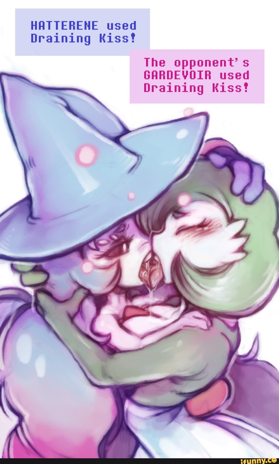 Gardevoir draining kiss