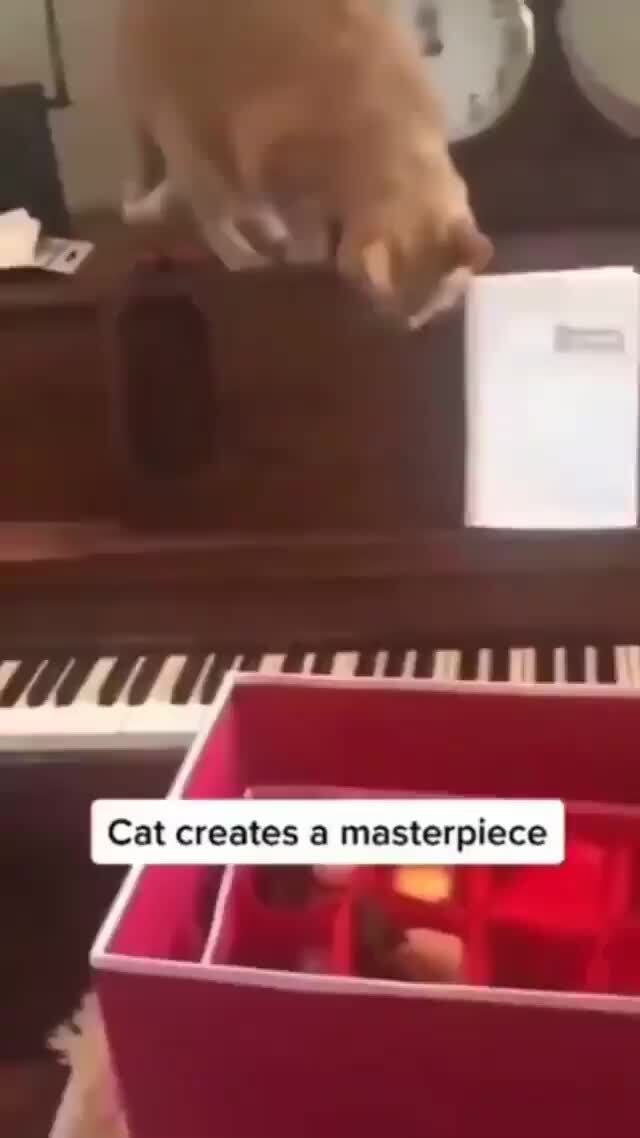 Cat creates a masterpiece