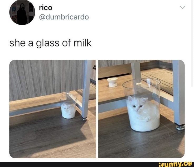 she a glass of milk