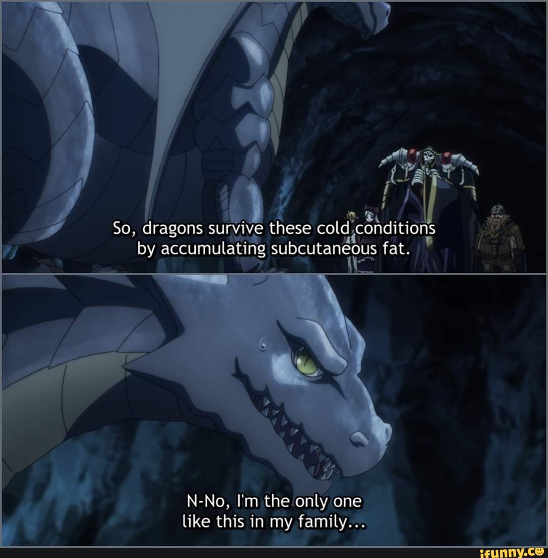 So, dragons survive these cold concitions by accumulating s