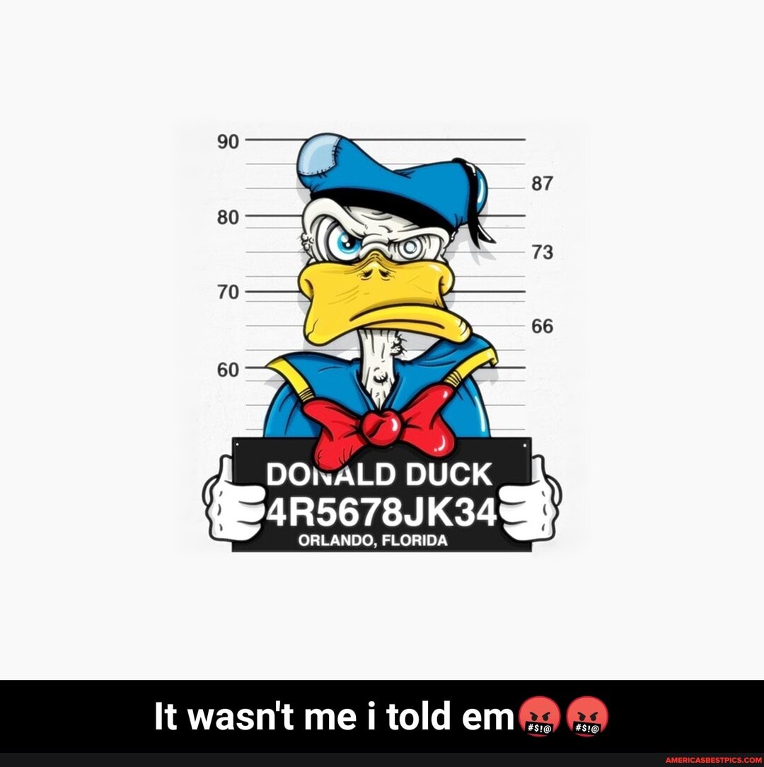 DONALD DUCK
4R5678JK34
ORLANDO, FLORIDA
It wasn't me i told em... - It wasn't me i told em🤬🤬