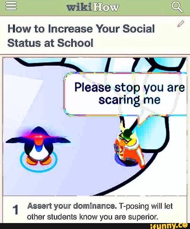 Wnkxm Q How To Increase Your Social ” Status At School 1 Please Stop You Arel Scaring Me 9424