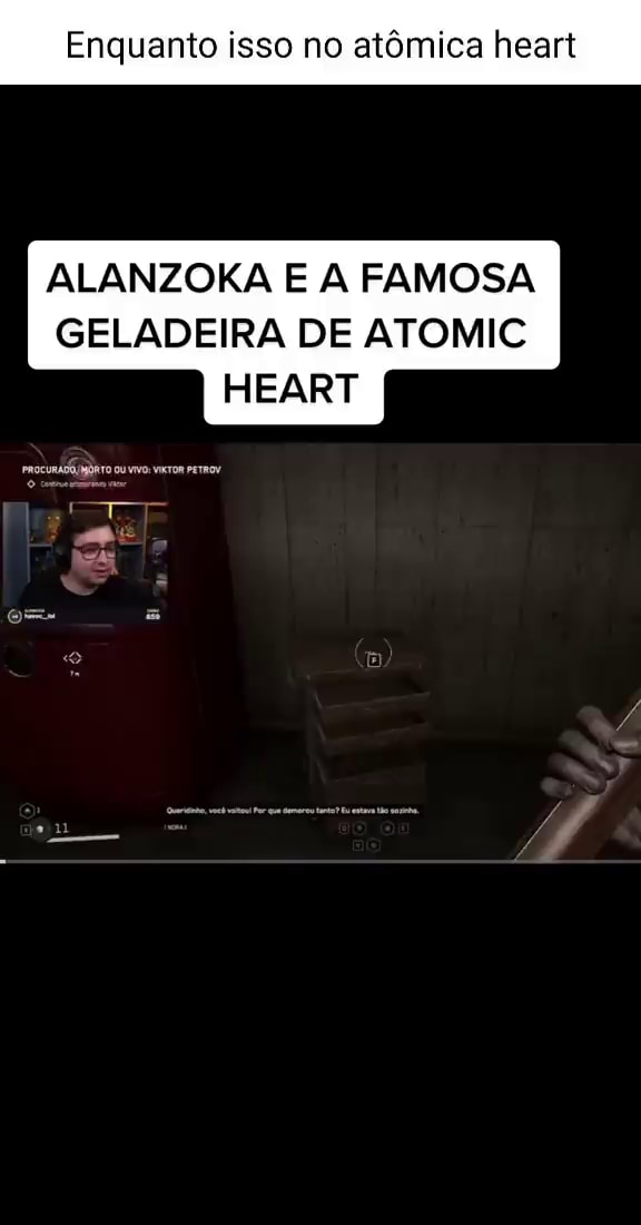 Alanzoka e a Geladeira safada em Atomic Heart 🤣 #shorts #alanzoka