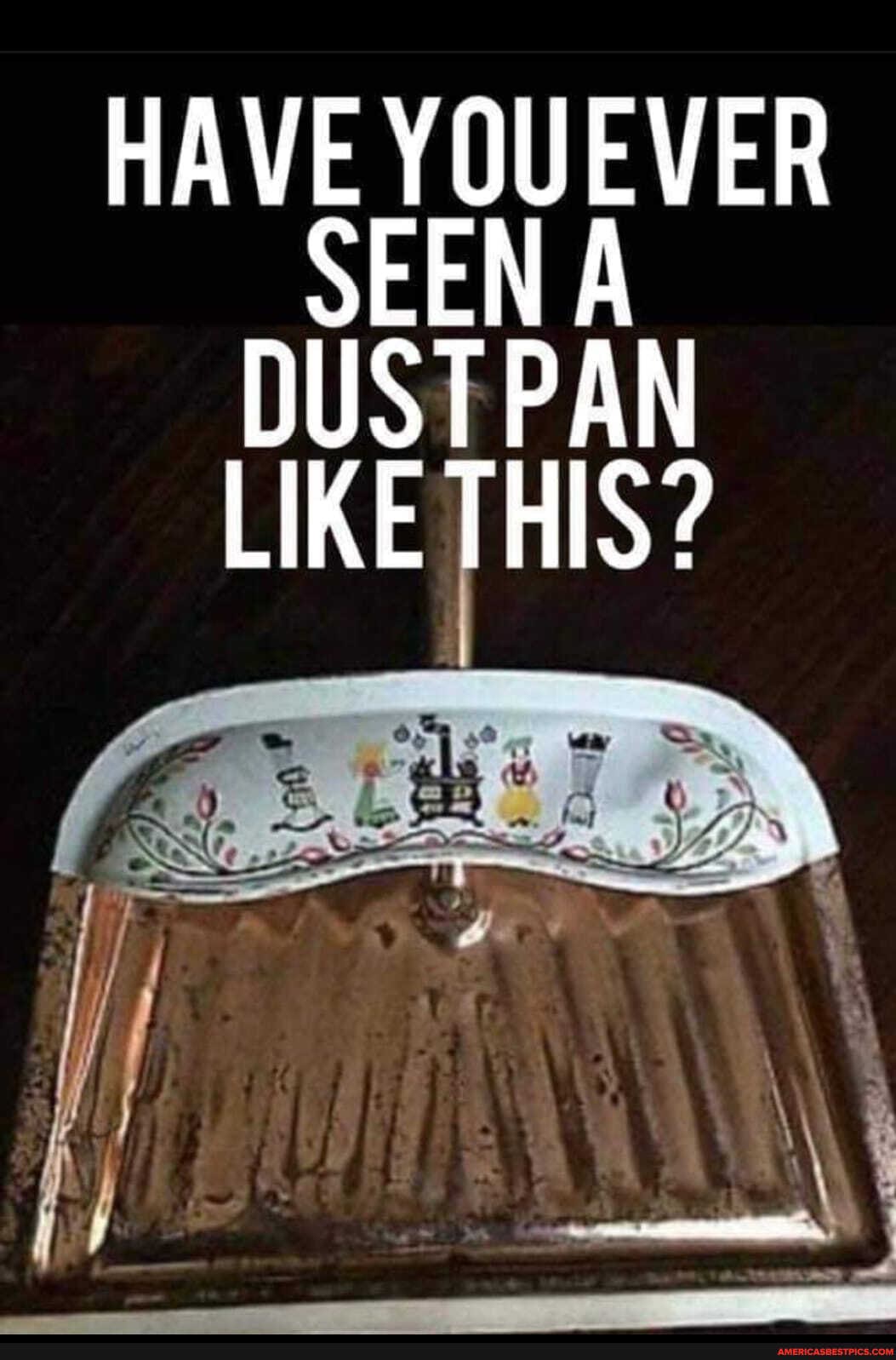 HAVE YOUEVER SEEN A DUSTPAN LIKE THIS?