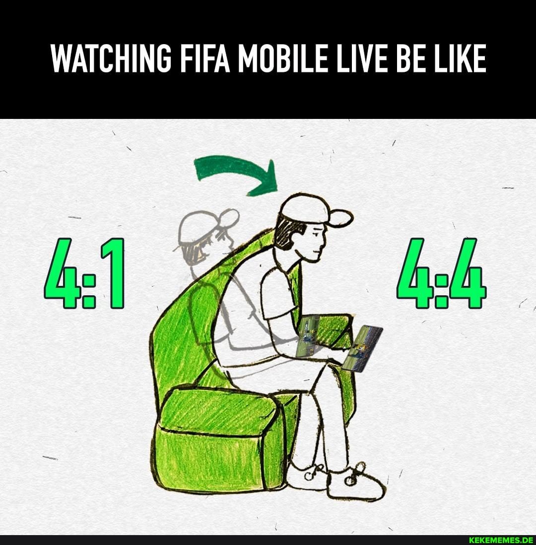 WATCHING FIFA MOBILE LIVE BE LIKE