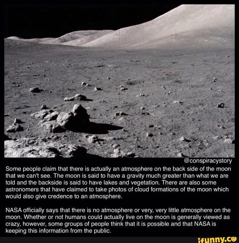 consplracystory Some people claim that there is actually an atmosphere