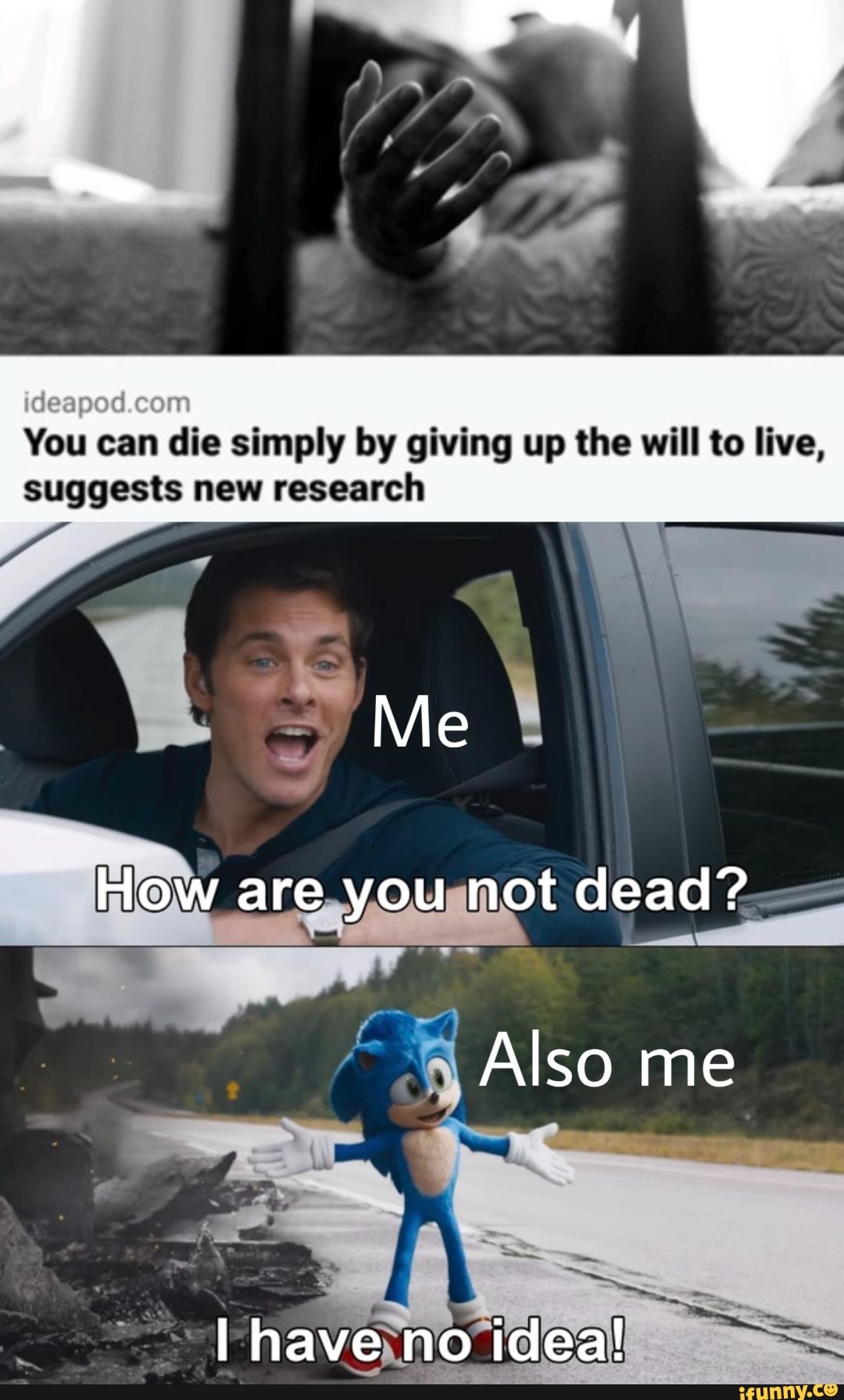 You can die simply by giving up the will to live,
suggests new research
A
Me
À
o