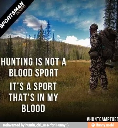 E
AN i
BLOOD SPORT
ITS A SPORT
THAT'S IN MY