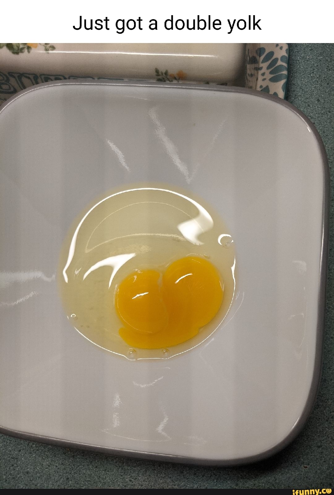 Just got a double yolk iFunny