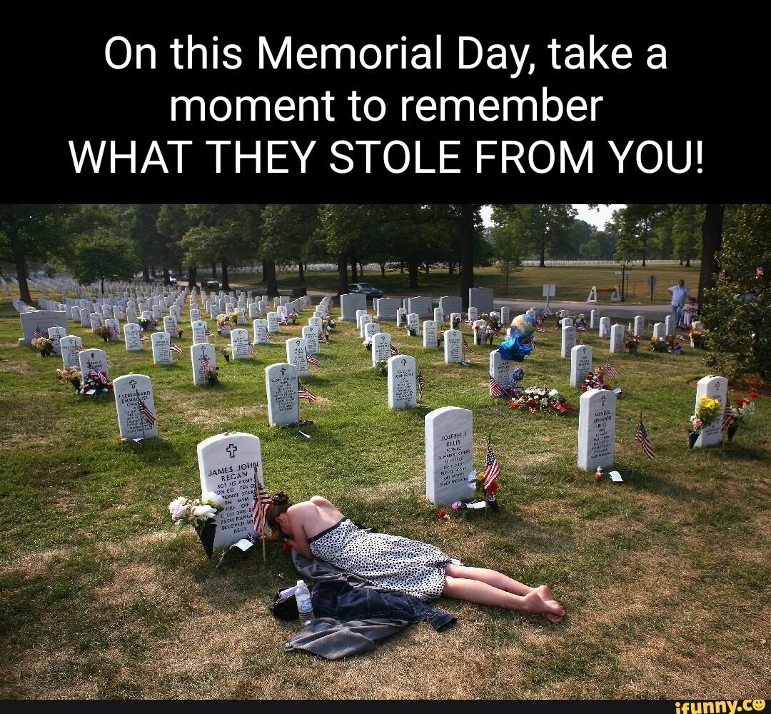 On this Memorial Day, take a moment to remember WHAT THEY STOLE FROM ...