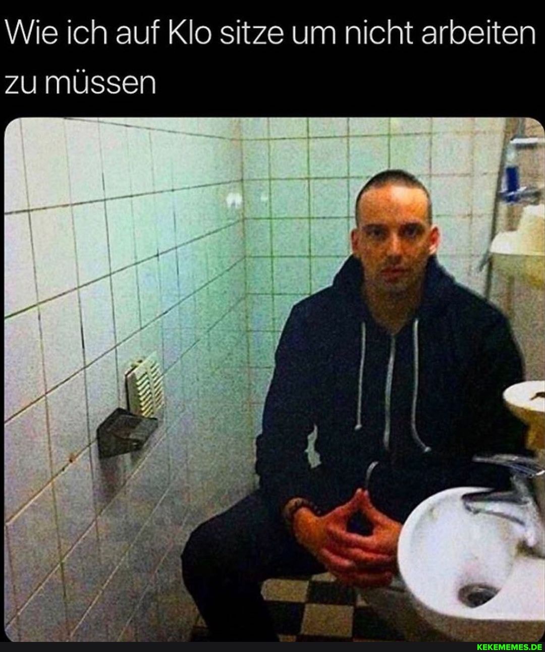 Wie ich auf Klo sitze um nicht arbeiten zu müssen