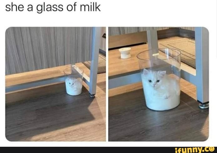she a glass of milk