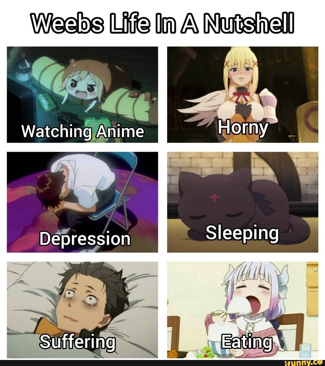 Anime Memes - Just watch anime when you depressed Sace... | Facebook