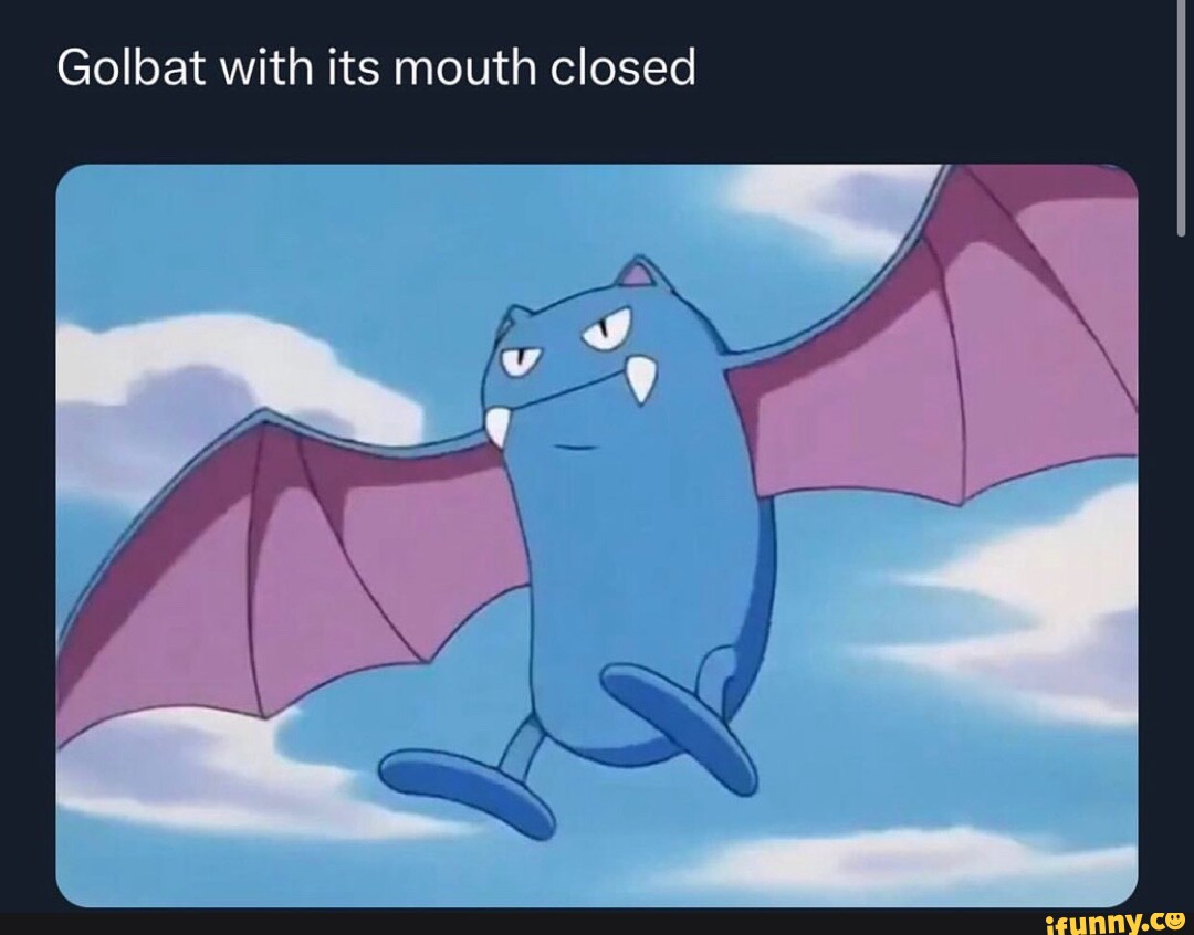 Golbat with its mouth closed iFunny