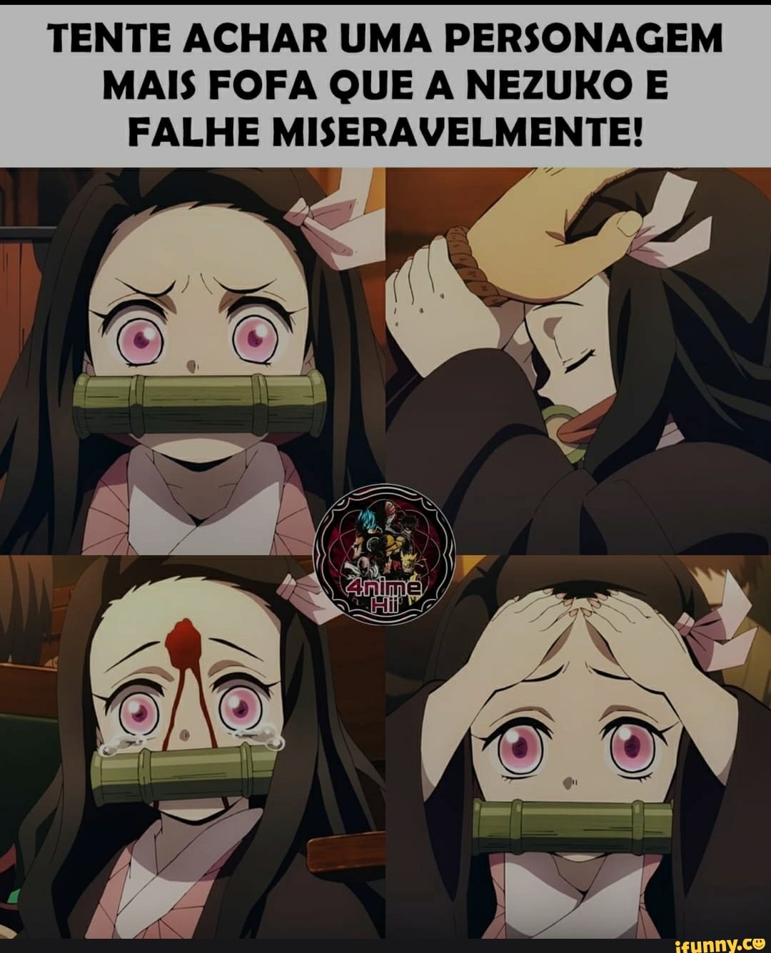 TENTE ACHAR UMA PERSONAGEM MAIS FOFA QUE A NEZUKO E FALHE MISERAVELMENTE! -  iFunny