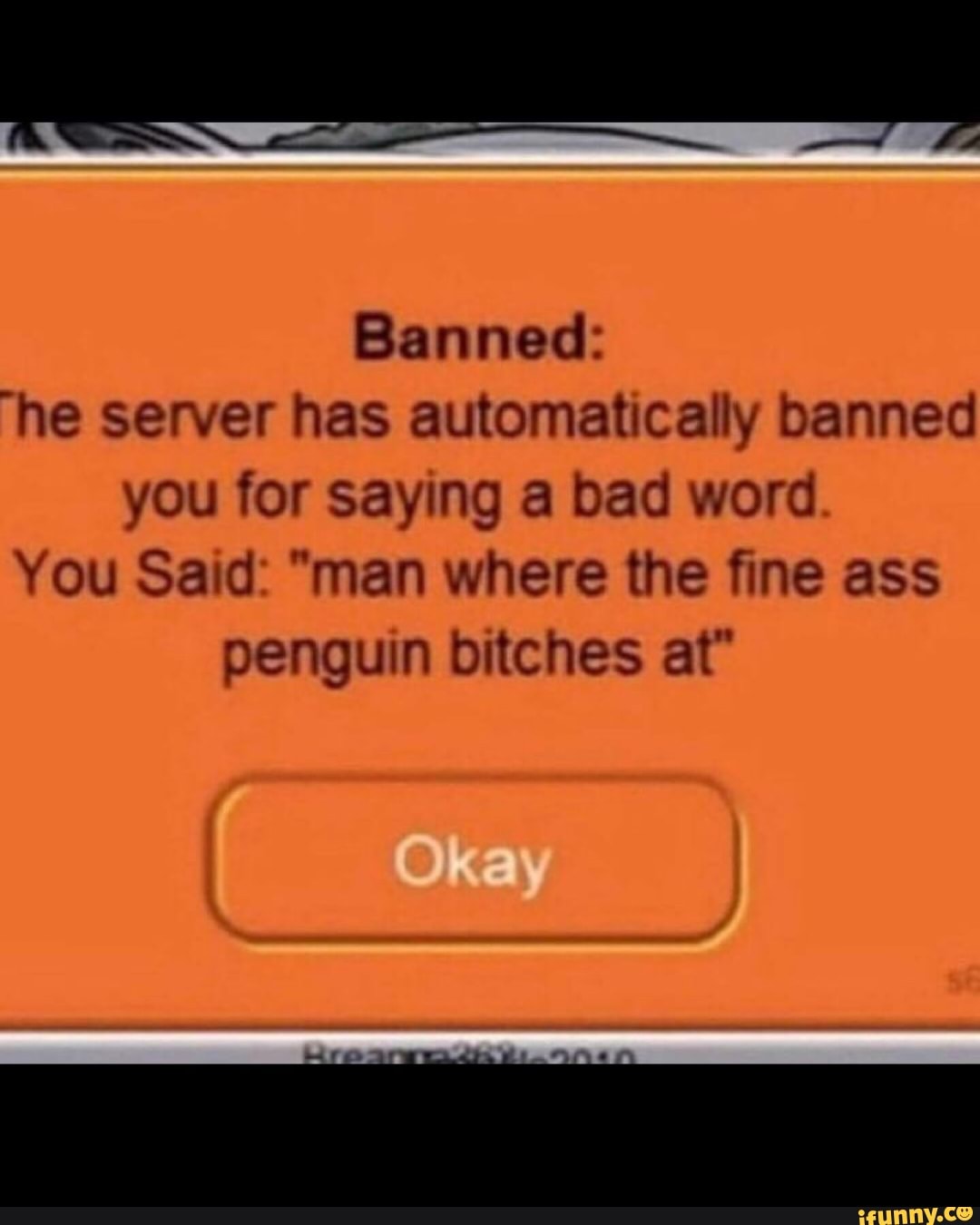 banned-he-server-has-automatically-banned-you-for-saying-a-bad-word-you-sand-man-where-the