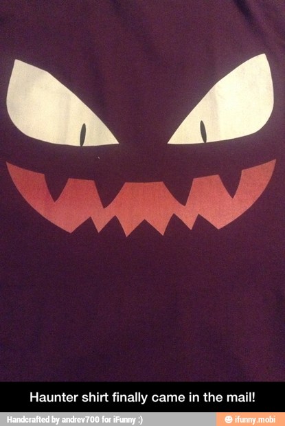Haunter shirt finally came in the mail! - Haunter shirt finally came in the mail!