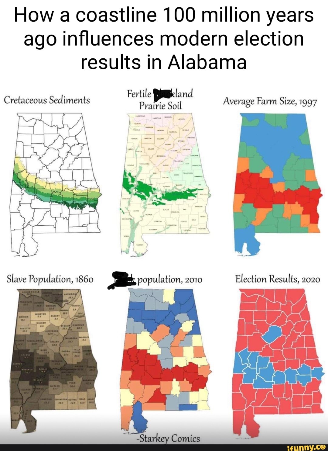 How a coastline 100 million years ago influences modern election ...