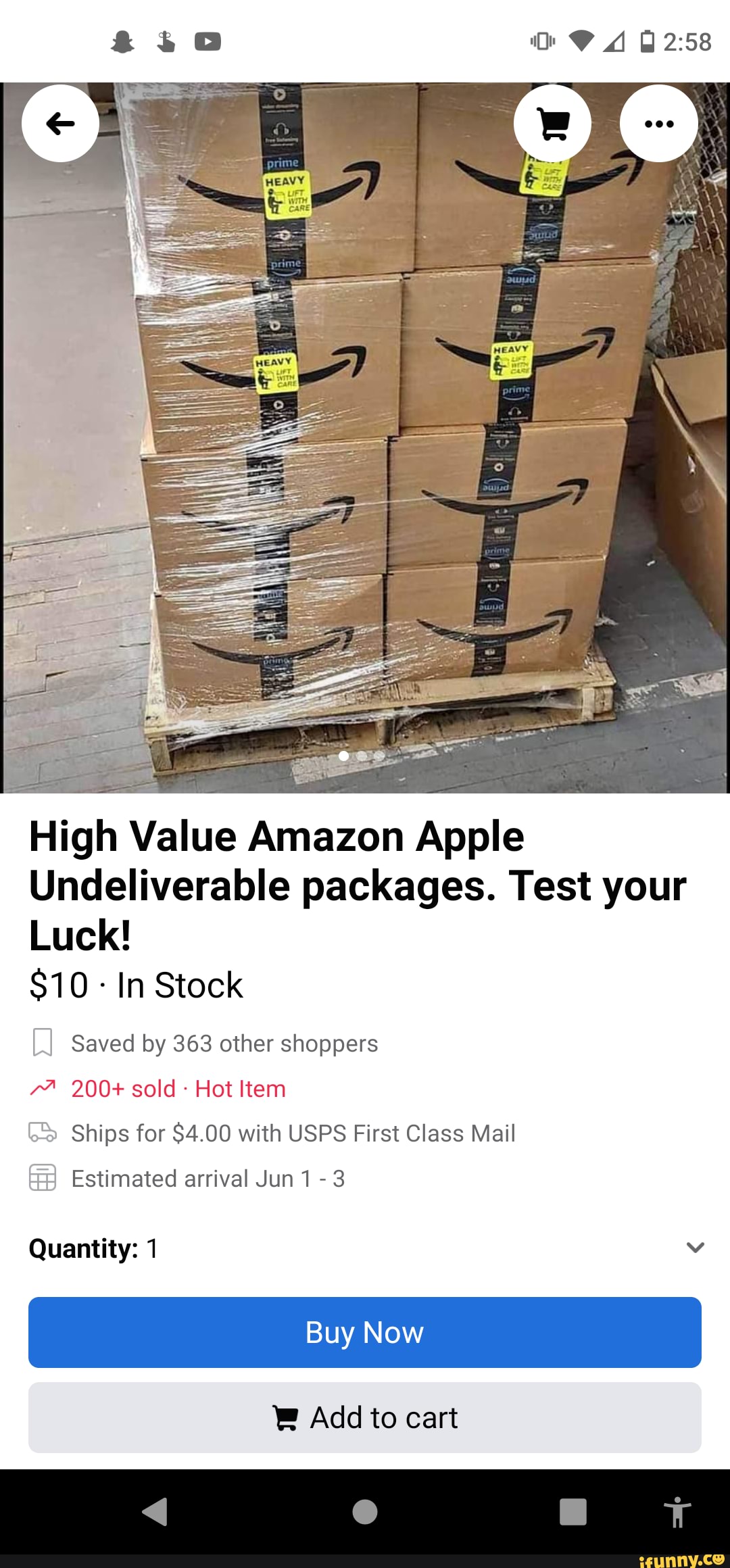 &io High Value Amazon Apple Undeliverable packages. Test your Luck! 10