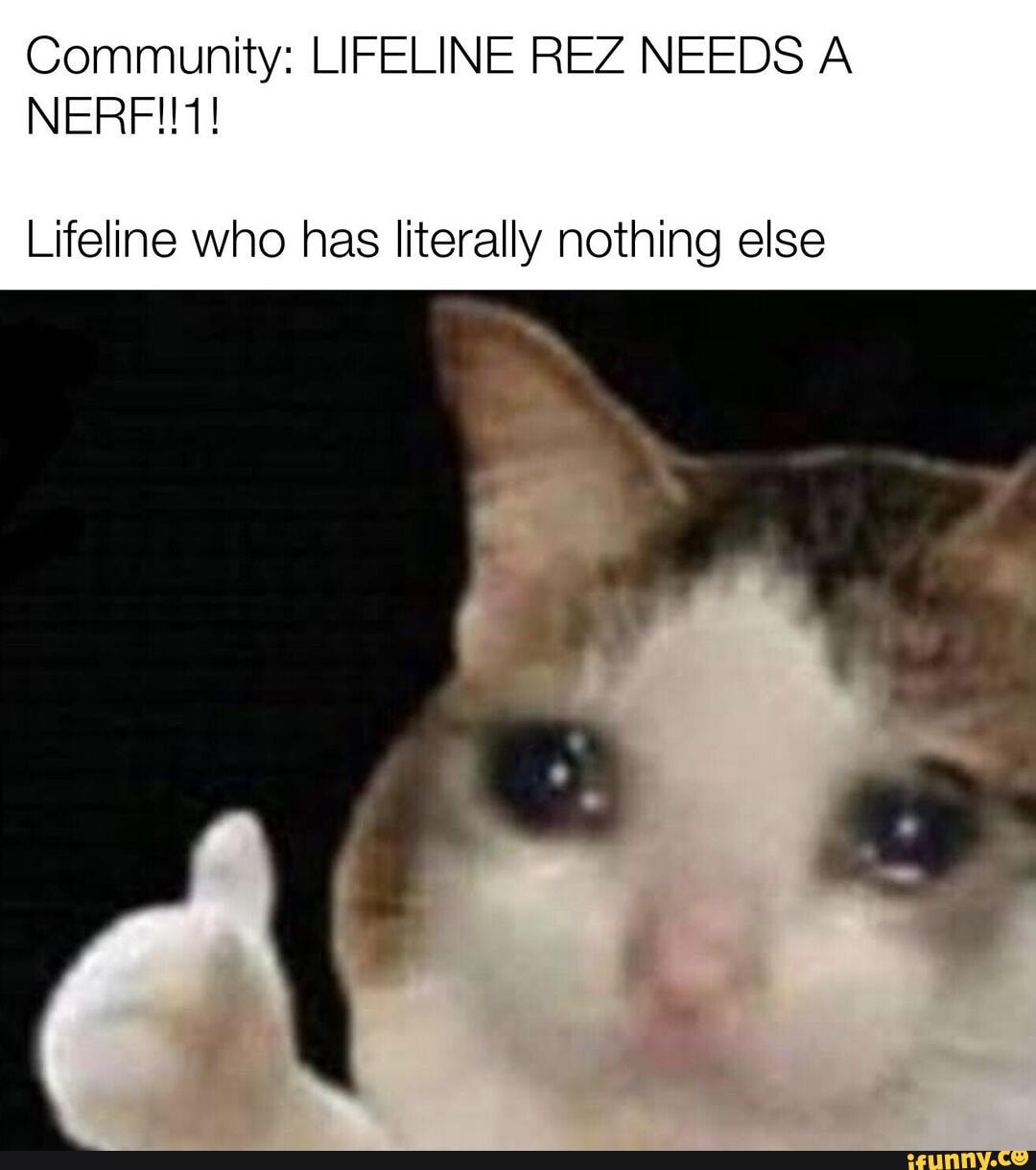 Community: LIFELINE REZ NEEDS A NERF! Lifeline who has literally ...