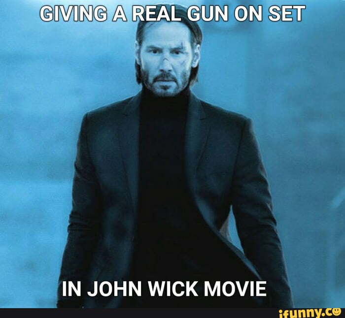 GIVING A REAL GUN ON SET IN JOHN WICK MOVIE - iFunny
