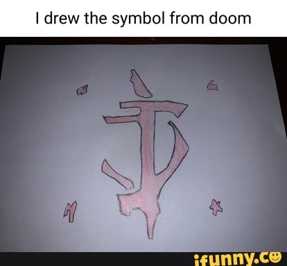I drew the symbol from doom