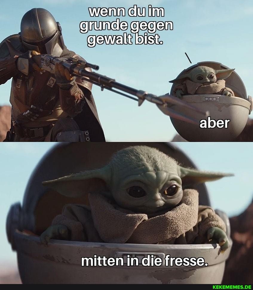 wenn du im grunde gegen gewalt bist.
aber
mitten in die fresse.