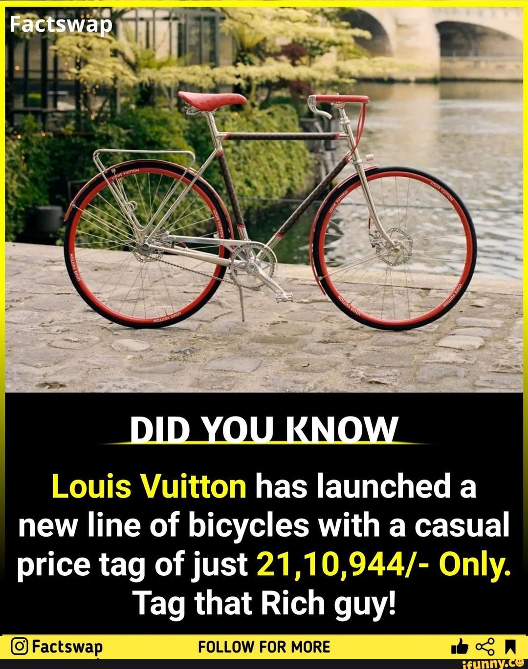 Louis Vuitton launches bicycle for whopping Rs 21 lakh! Netizens say 'it  costs more than my car