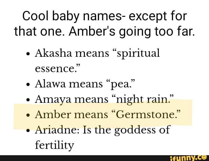 best baby name meme