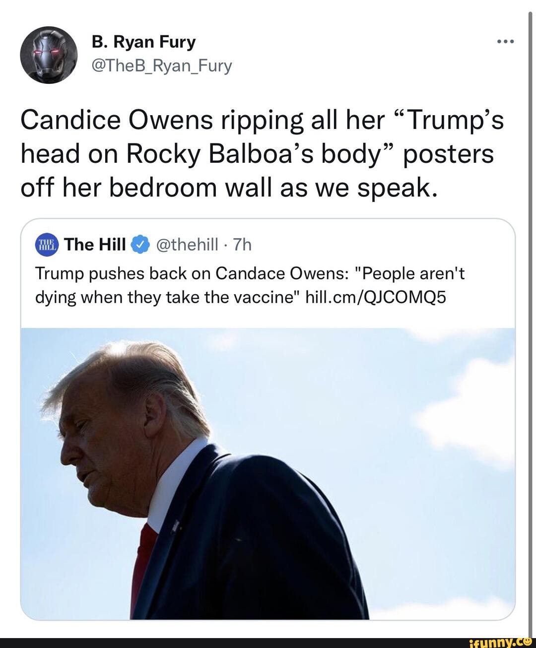 Candice Owens Ripping All Her "Trump's Head On Rocky Balboa's Body ...